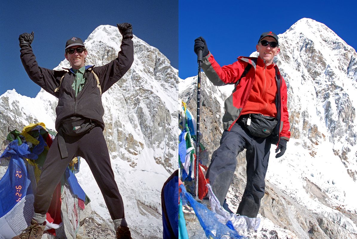 05 Jerome Ryan On Top Of Kala Pattar 1997 And 2008 With Pumori Behind
